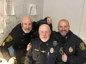 Sergeant Brian Fennelly (left), Lieutenant Ron Kerr (middle) and Lieutenant Bryan Gallagher were among the officers who participated in the department’s No Shave November initiatives. Arlington Police officers will have the opportunity to participate in the initiative once again this year by donating or raising $100, which will go toward a local organization, The Dan Kelly Foundation. 